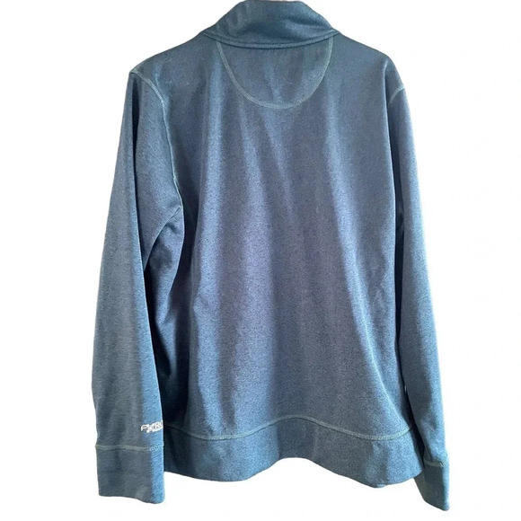 Carhartt Men's Blue Long Sleeve Fleece Lined Full Zip Track Jacket Size XXL - Picture 3 of 9